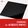 Chapa de Acrílico Preto - Brasferro